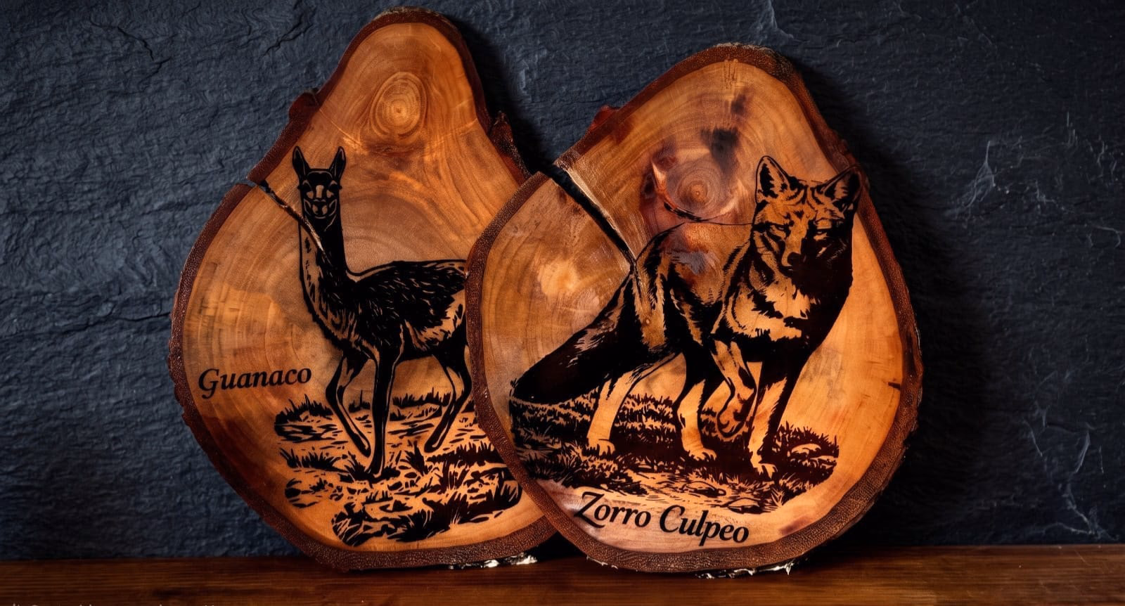 arte en madera nativa restaurada con técnica Kintsugi